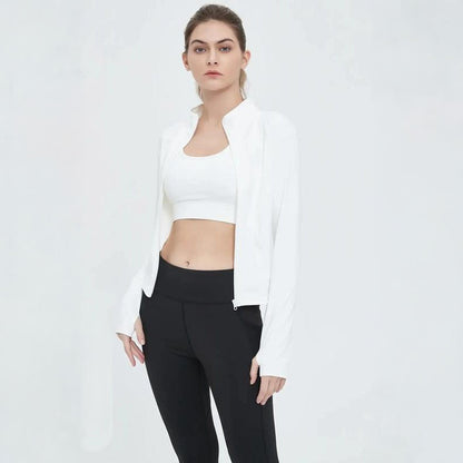 SculptFit Zip-Up Sports Jacket – Move Freely, Look Stunning!