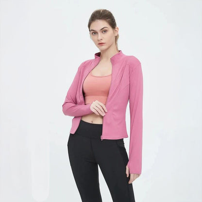 SculptFit Zip-Up Sports Jacket – Move Freely, Look Stunning!