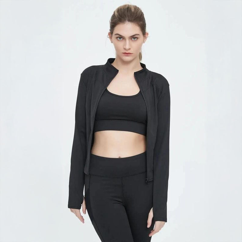SculptFit Zip-Up Sports Jacket – Move Freely, Look Stunning!