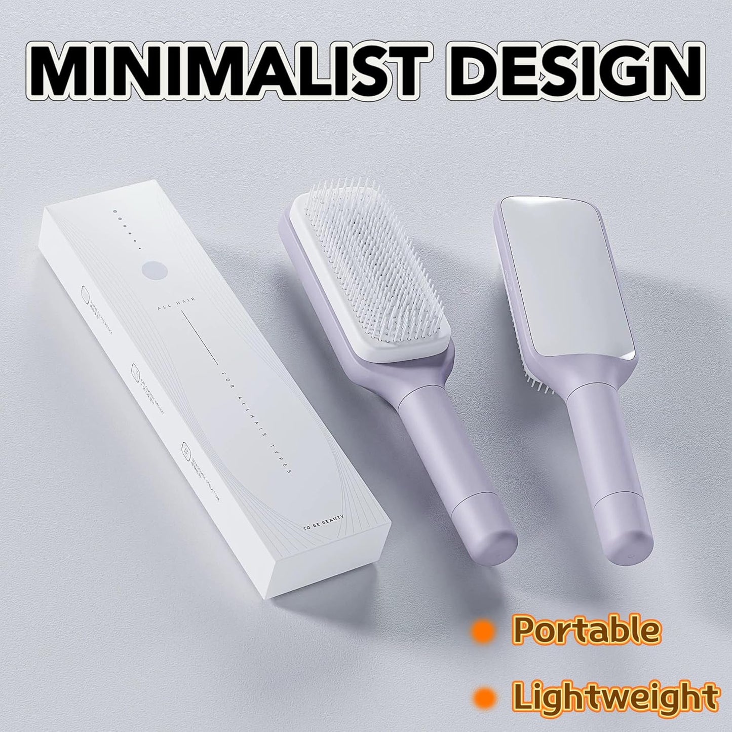 Quick-Clean Hair Brush – Smooth, Frizz-Free Hair with a Twist!