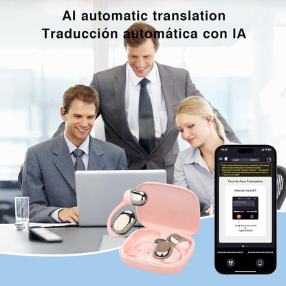 Earjoy Translator Earbuds - Real-Time Multilingual Conversations Anywhere!