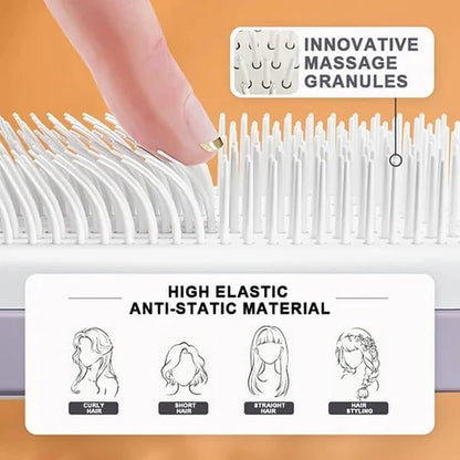 Quick-Clean Hair Brush – Smooth, Frizz-Free Hair with a Twist!