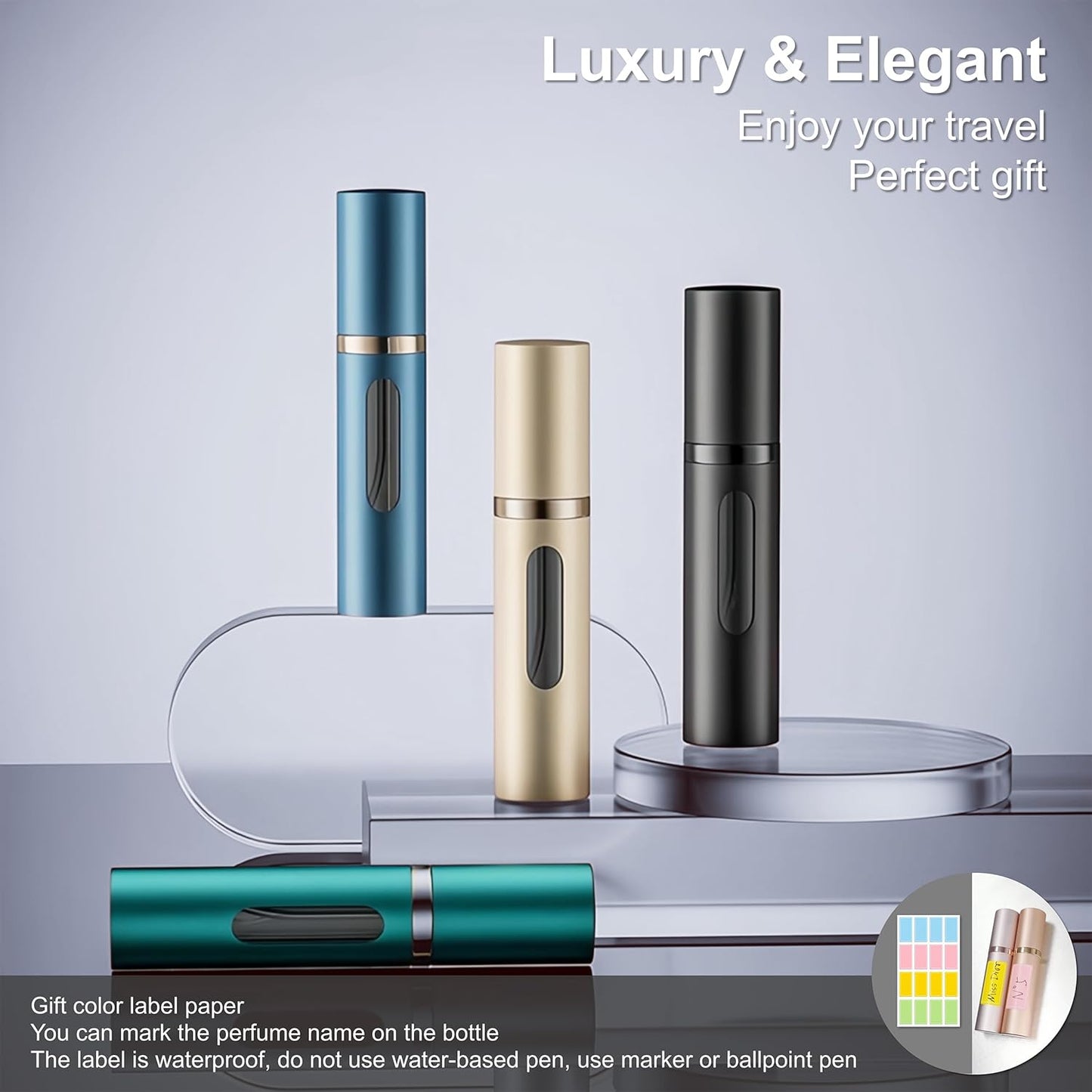 Portable Mini Cologne Sprayer – Refill & Refresh Anywhere!