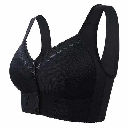 Premium Support Comfort Front Closure Breathable Bra - No Back Pain or Skin Irritation!