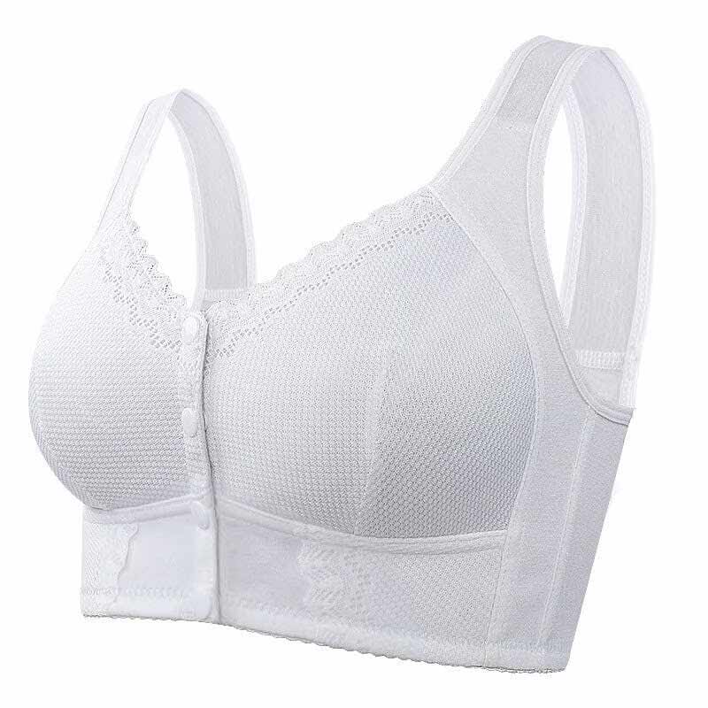 Premium Support Comfort Front Closure Breathable Bra - No Back Pain or Skin Irritation!