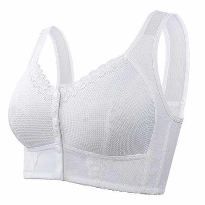 Premium Support Comfort Front Closure Breathable Bra - No Back Pain or Skin Irritation!
