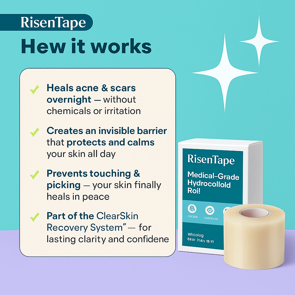 Risentape - Hydrocolloid Magic Roll for Acne & Healing Scars Overnight