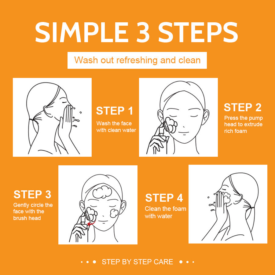 Turmeric & Kojic Acid Cleanser Foam - Blackhead Remover & Brightening Skin Care