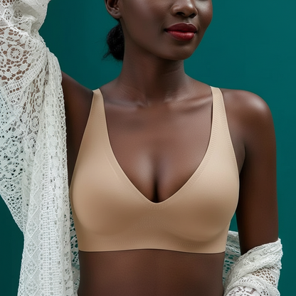 Seamless Wireless Push-Up Bra - Full Coverage Comfort with Natural Lift