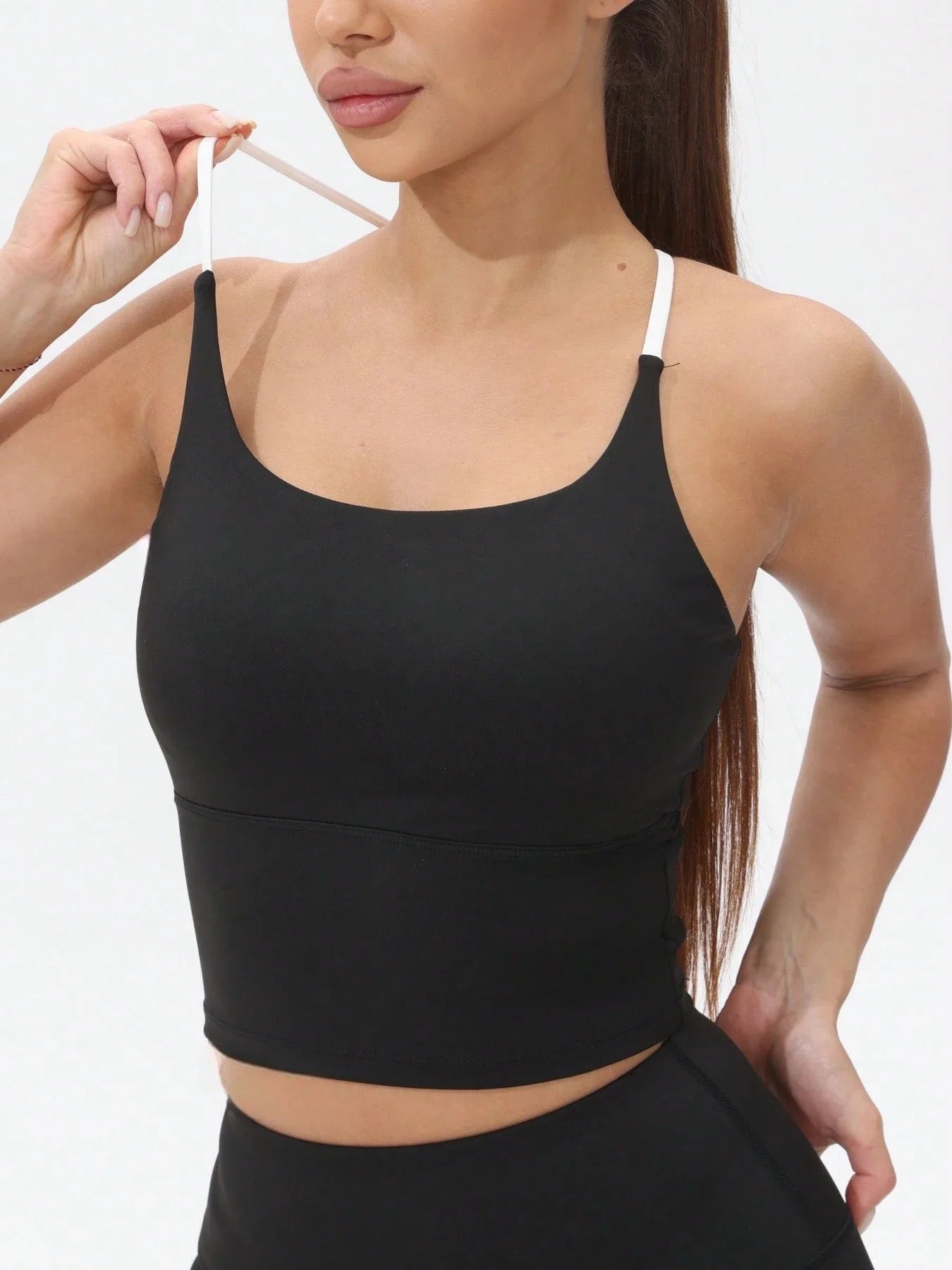 Crisscross Comfort Tank - Quick-Dry with Built-In Padded Bra