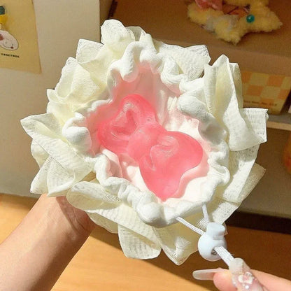 Pull-Cord Soap Wrap Sponge