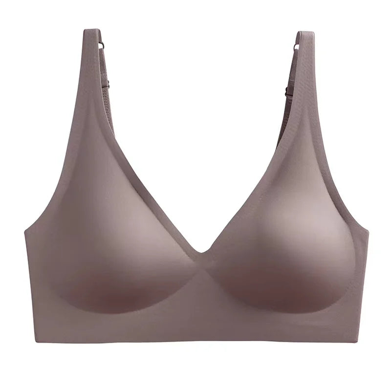 Seamless Wireless Push-Up Bra - Full Coverage Comfort with Natural Lift