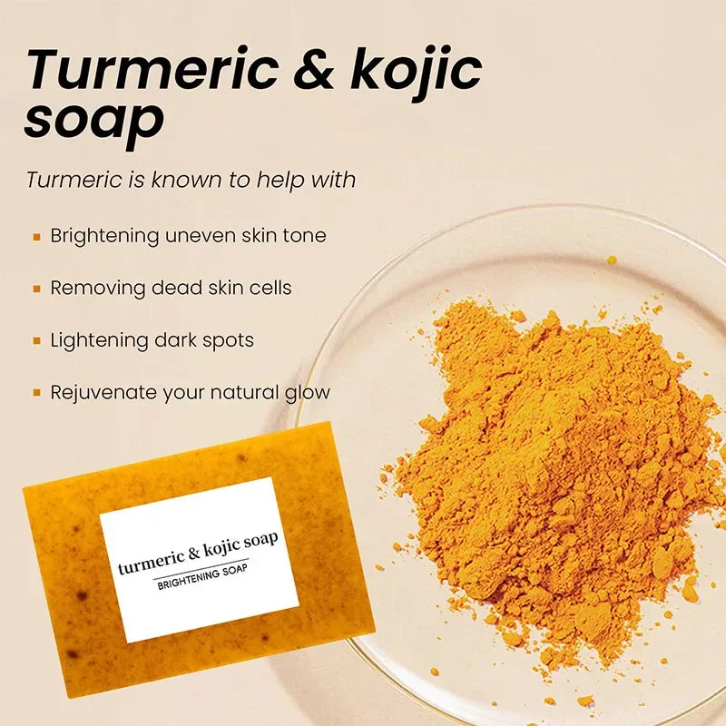 RisenSkinDetox - Turmeric Kojic Acid Soap - Brighten & Glow Your Skin Naturally