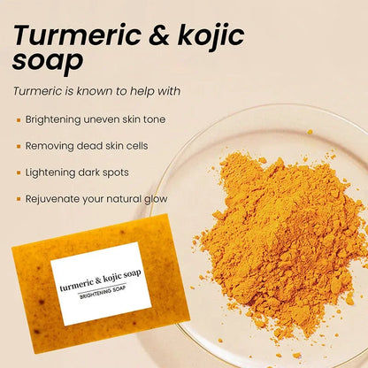RisenSkinDetox - Turmeric Kojic Acid Soap - Brighten & Glow Your Skin Naturally
