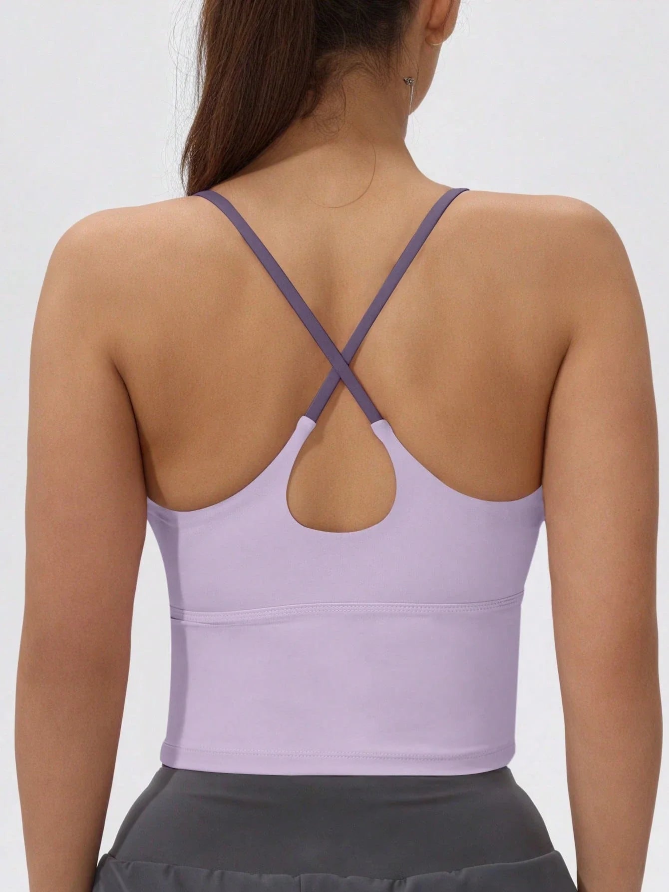 Crisscross Comfort Tank - Quick-Dry with Built-In Padded Bra