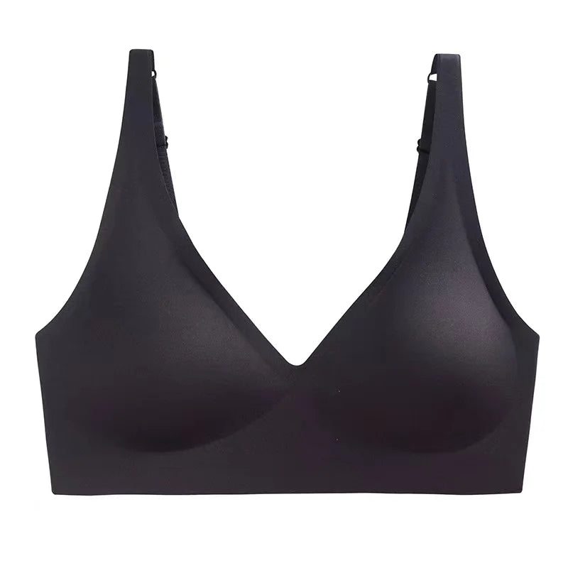 Seamless Wireless Push-Up Bra - Full Coverage Comfort with Natural Lift