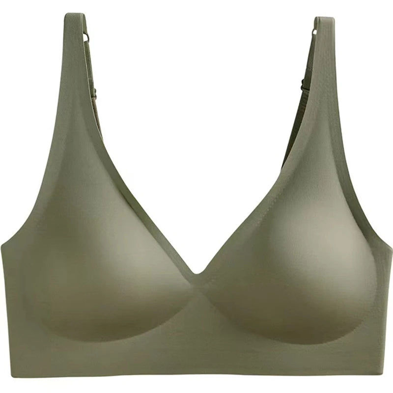 Seamless Wireless Push-Up Bra - Full Coverage Comfort with Natural Lift