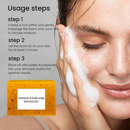 RisenSkinDetox - Turmeric Kojic Acid Soap - Brighten & Glow Your Skin Naturally
