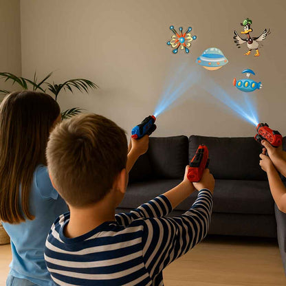 Risenshoot- Projector Laser Shooter - Your Living Room, Now a Laser Battlefield  — No console! No Screen!