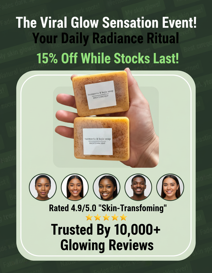 Lemon, Turmeric & Kojic Acid Soap - Natural Brightening Body and Face - Gentle on Mature Skin