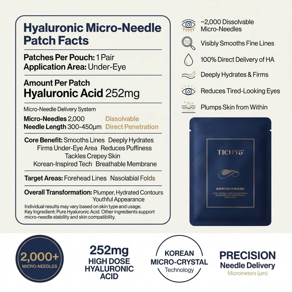 Micro-Needle Hyaluronic Acid Eye Patches