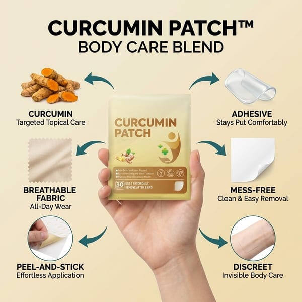Curcumin Body Care Patches (Targeted, Mess-Free Daily Care)