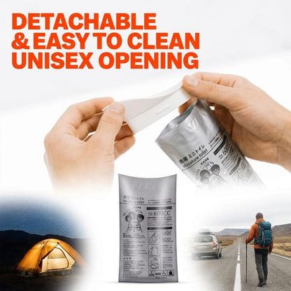 No-Spill Emergency Urinal Bags for Cars, Travel & Camping