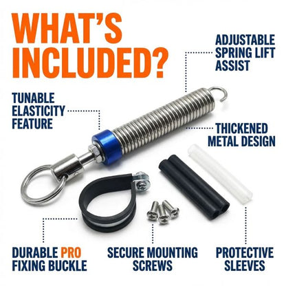 Auto Pop-Up Trunk Spring Lift (Adjustable Metal Boot Assist)