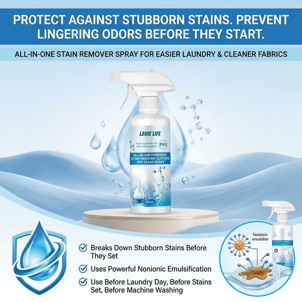 Fast-Acting All‑In‑One Stain Remover Spray